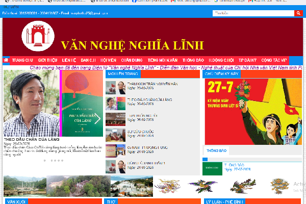 THÔNG TIN TRANG WEBSITE